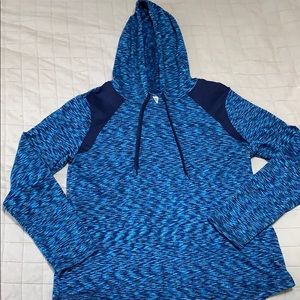 Blue Athletic Pullover Hoodie